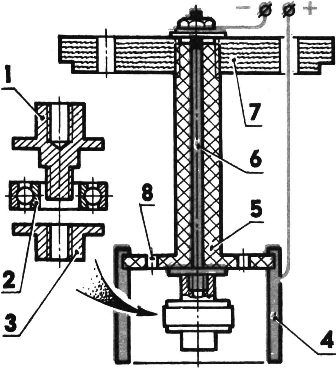 Mandrel for chrome plating of ball bearing outer race