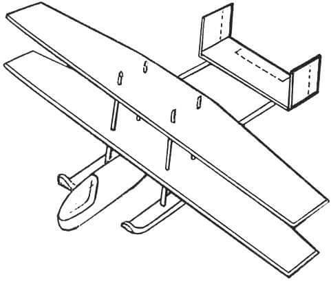 Биплан на лыжах или поплавках