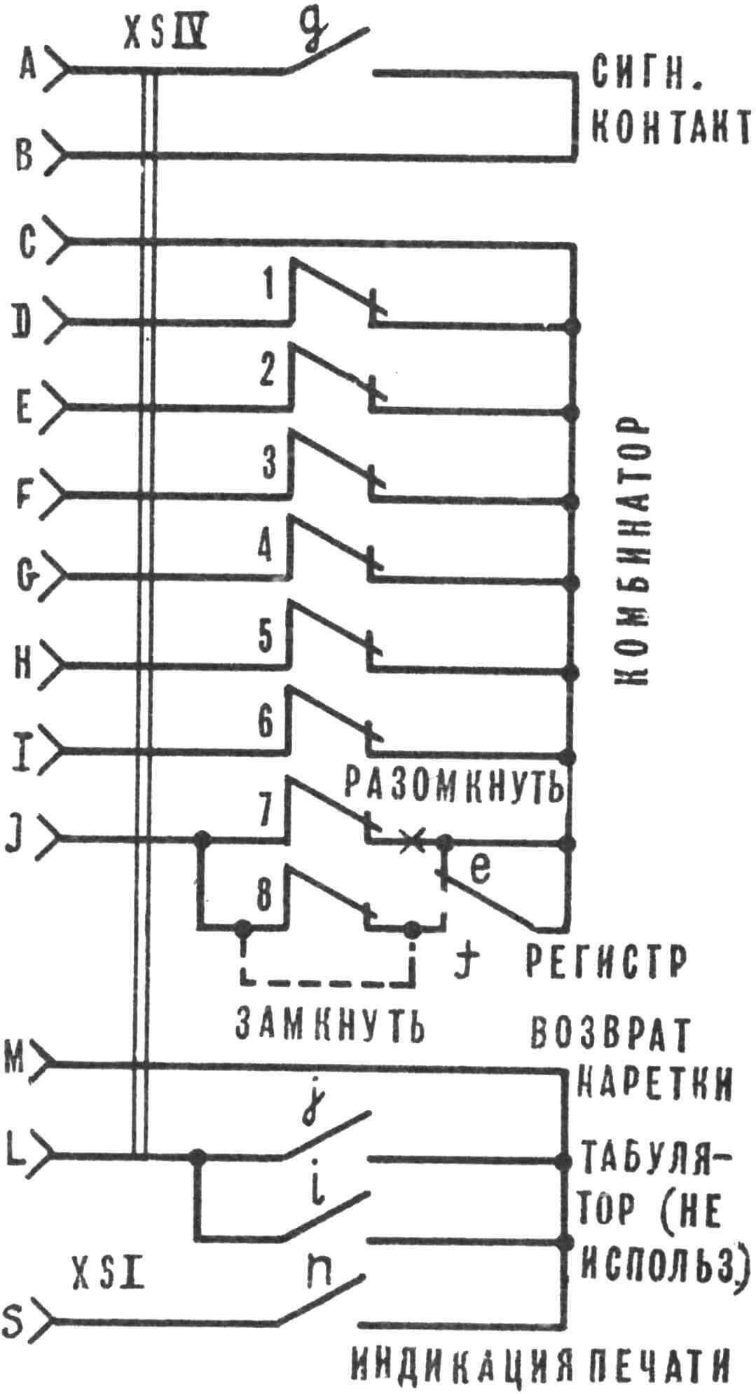 Рис. 3.Схема изменений на плате комбинатора.