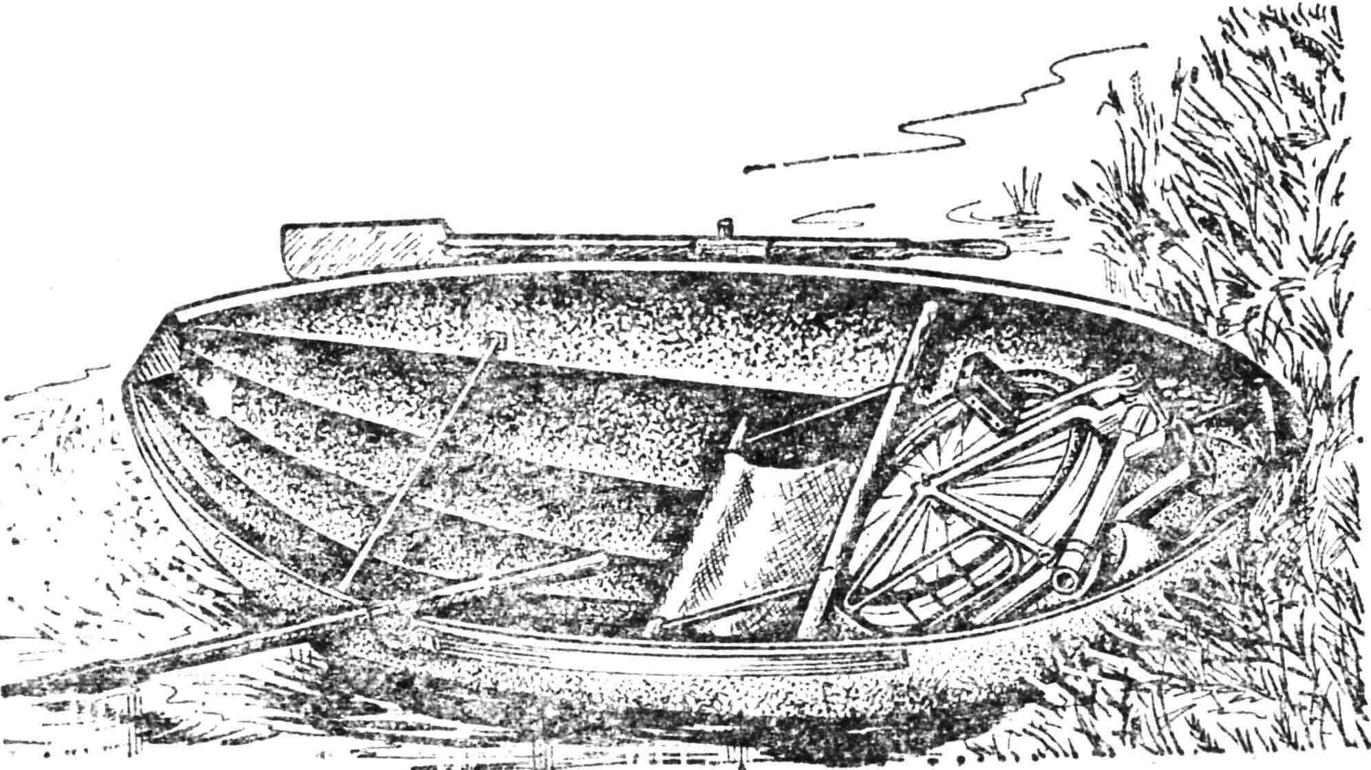 С лодкой на... велосипеде