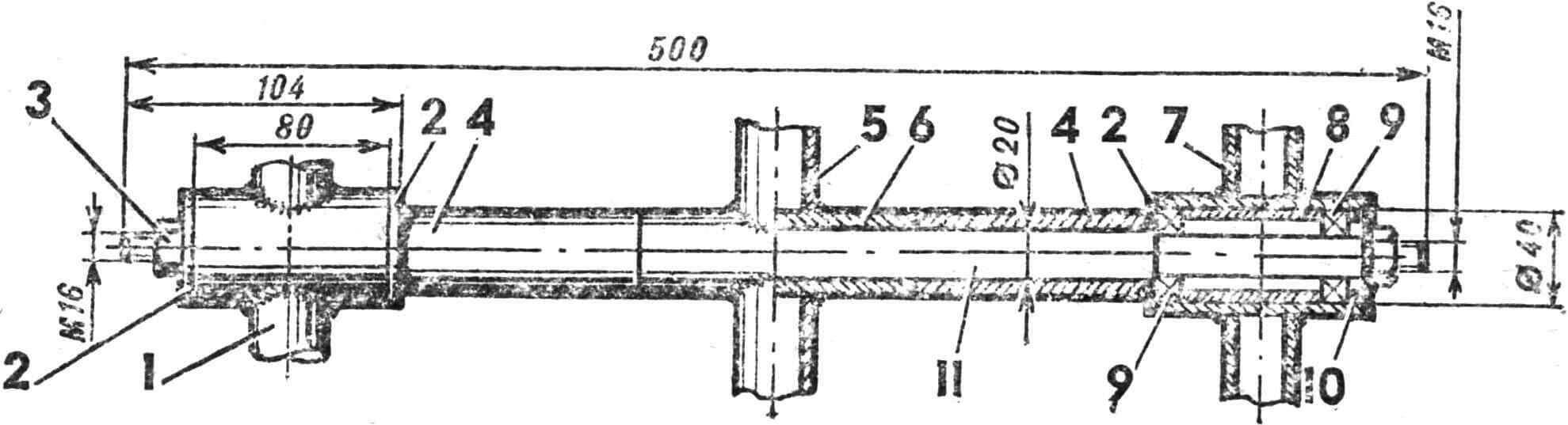 Figure 3. Swing axis assembly