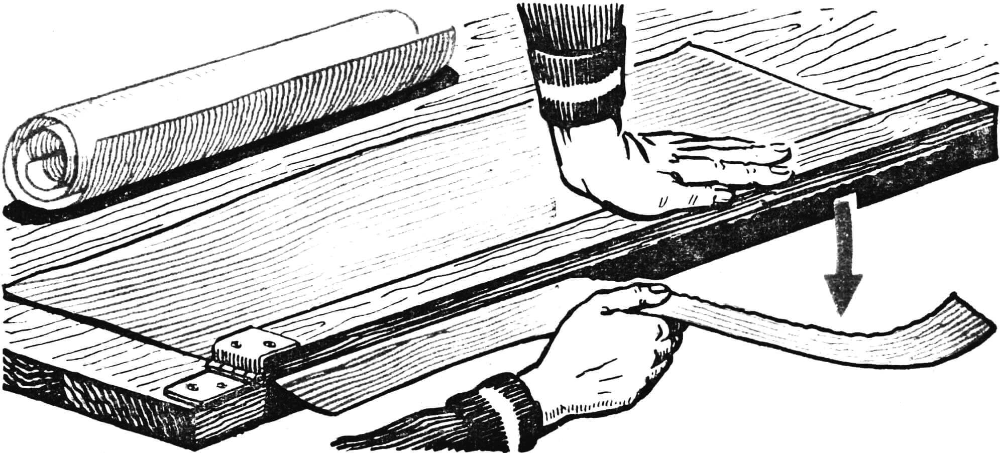 Рис. 4. Заготовка ленты из крафт-бумаги.