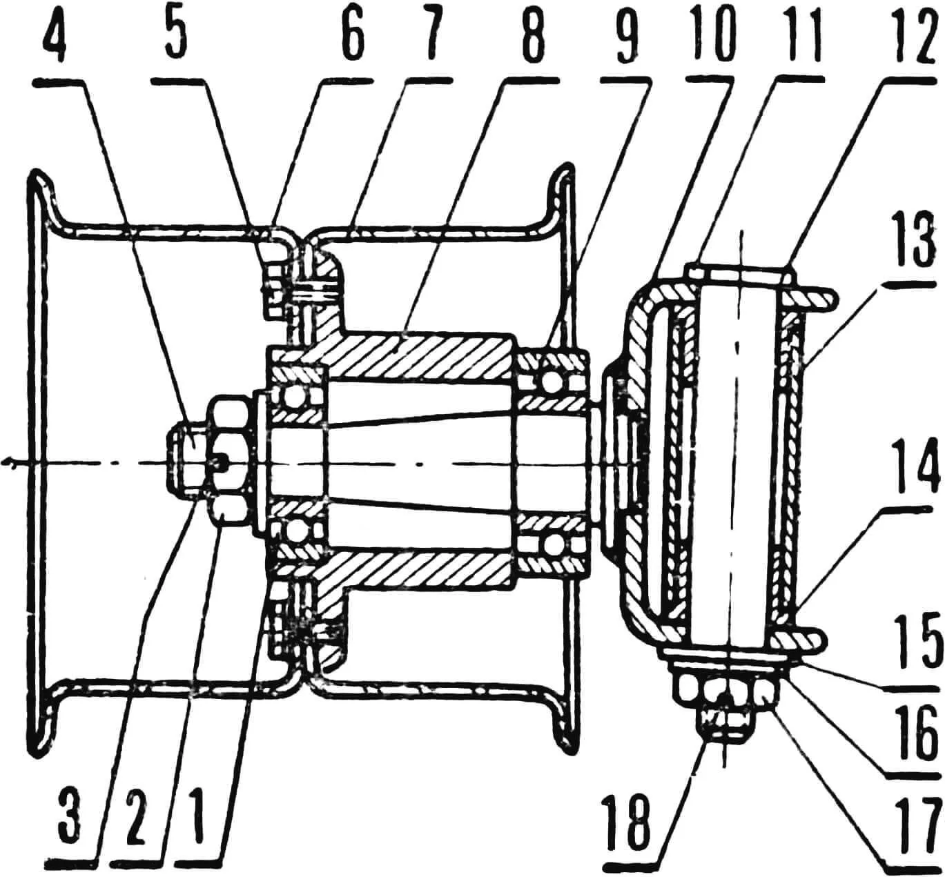 Рис. 3. Поворотный узел