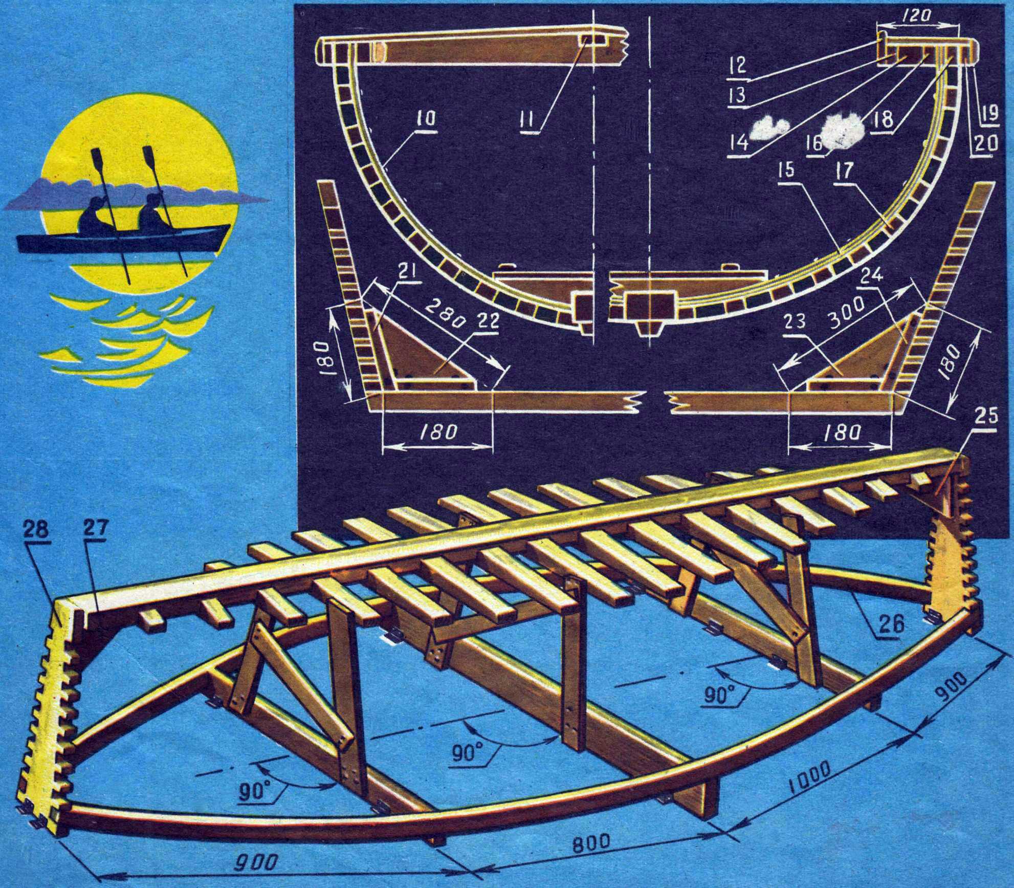 MAIN PARTS OF A SHUTTLE KAYAK