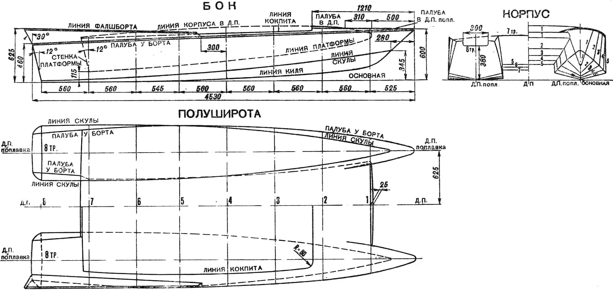 Катамаран «Отдых» — моторный, глиссирующий