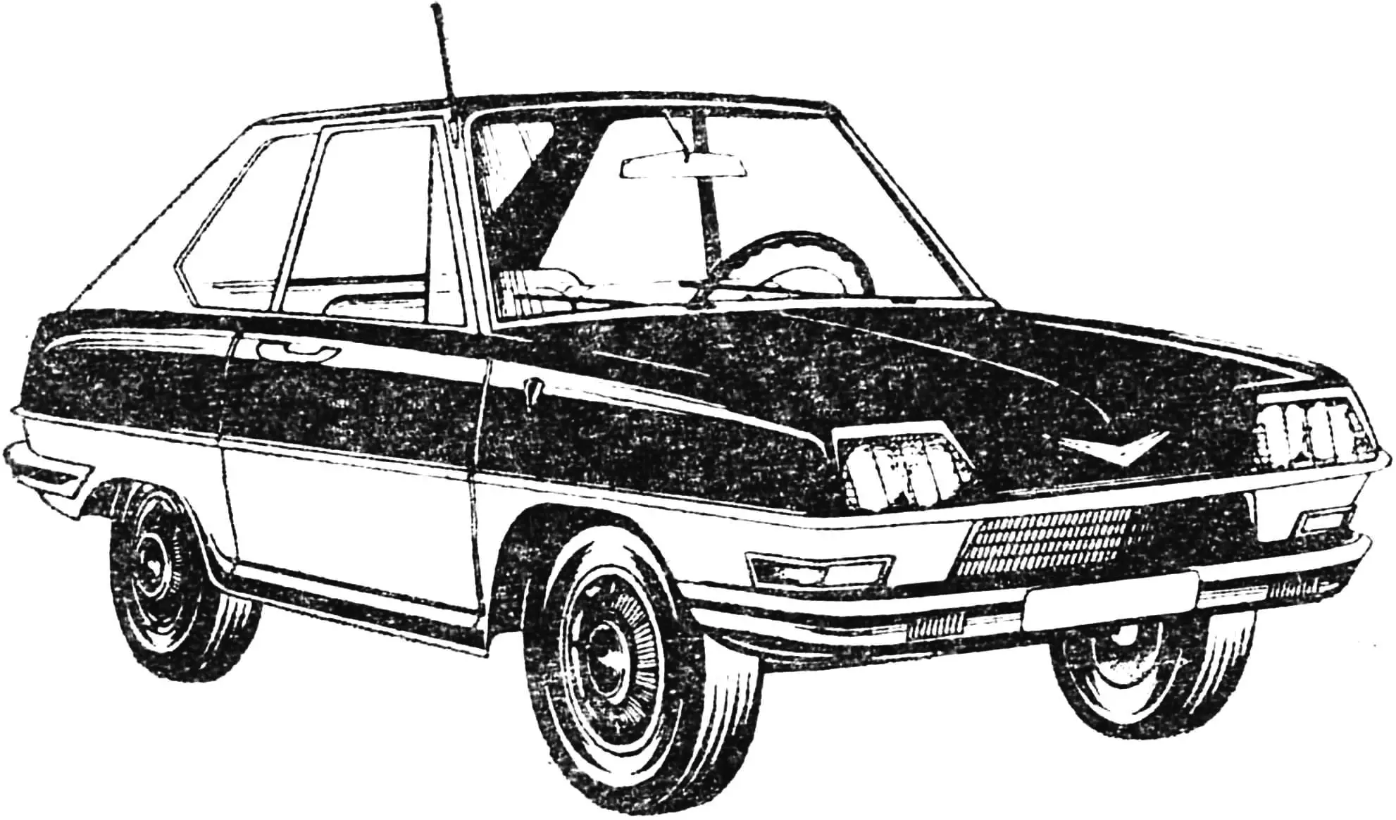 РИС. 1. МИКРОАВТОМОБИЛЬ С КУЗОВОМ «КУПЕ».
