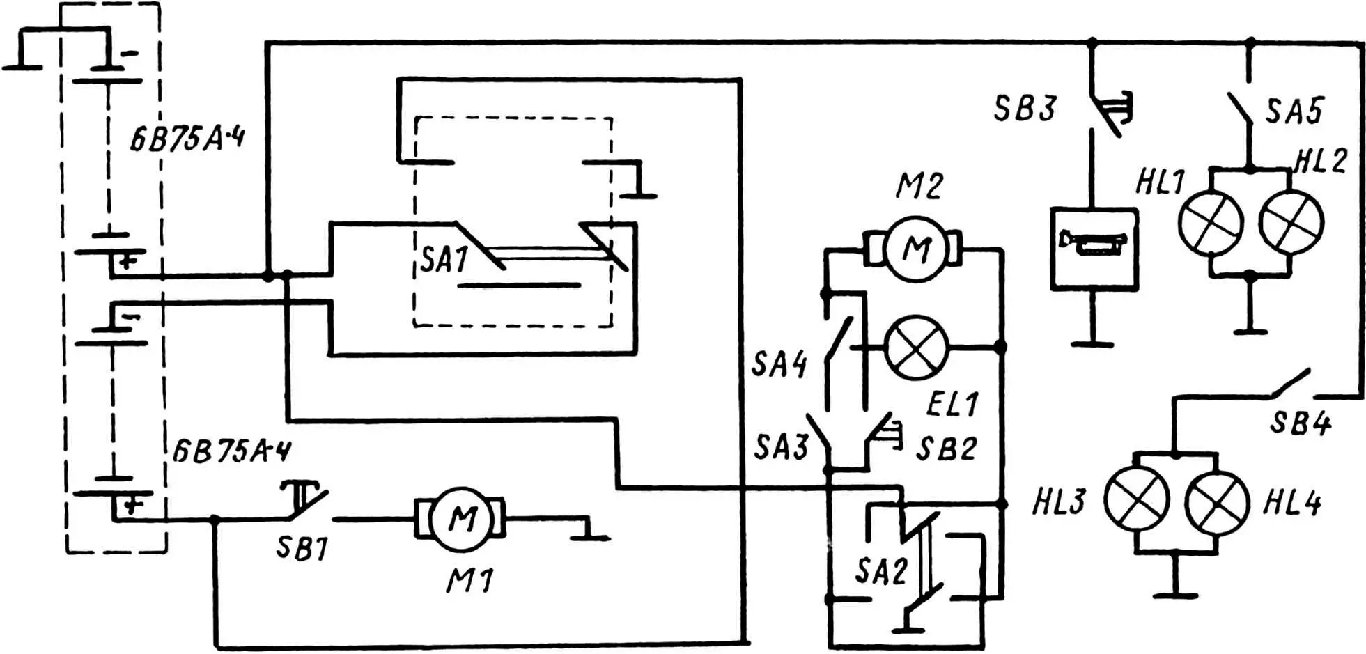 Electrical equipment diagram