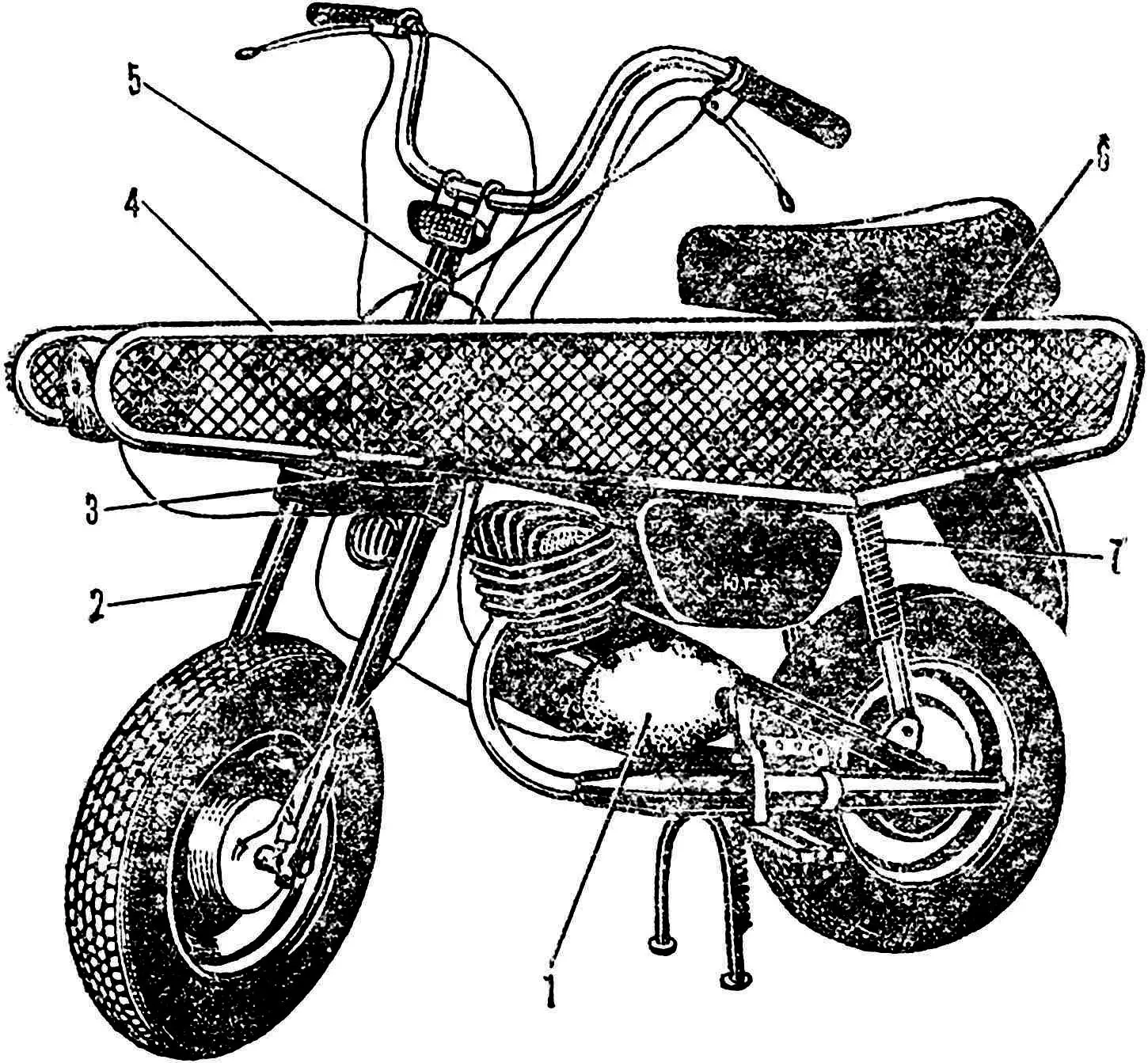 Рис. 1. Мопед «Хлопкороб-ЮТ-83»
