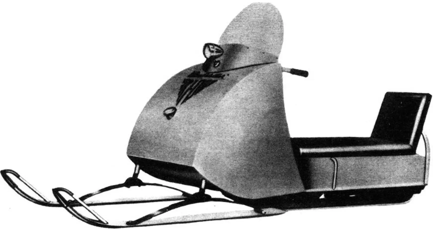 Первый снегоход фирмы Bombardier SK-60 «Ski-Dog»( «Ski-Doo»), модель 1959 года