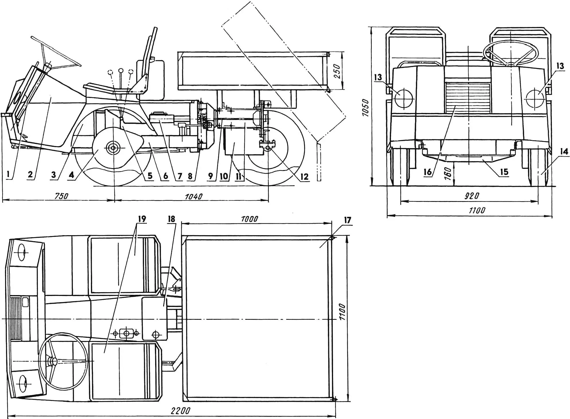 Общий вид мини-грузовичка