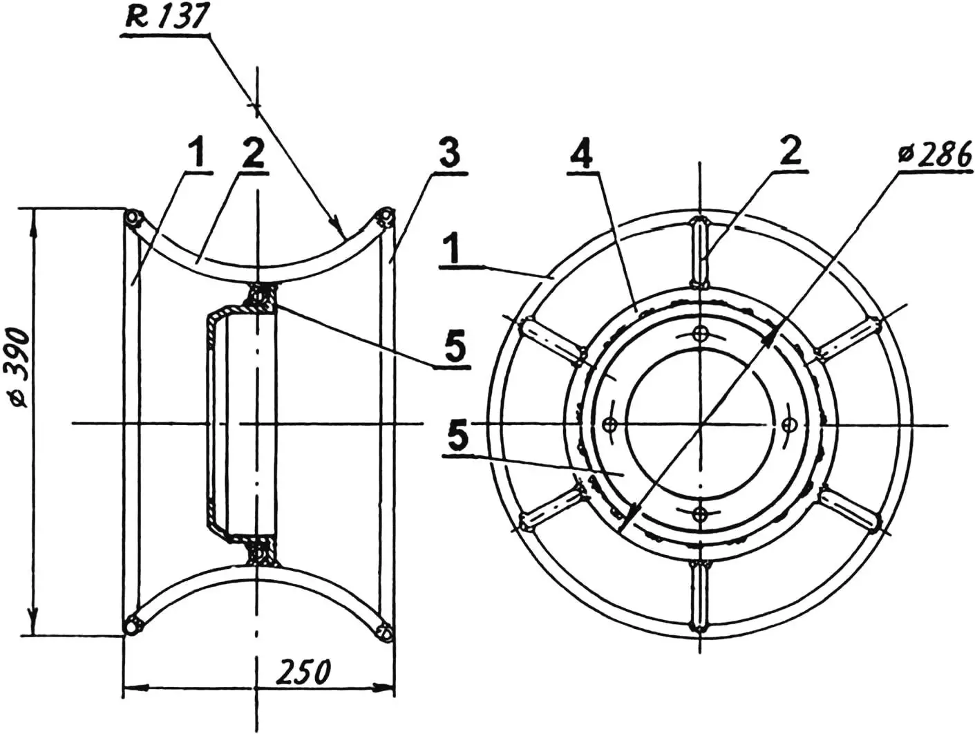 Fig. 4. All-terrain vehicle wheel