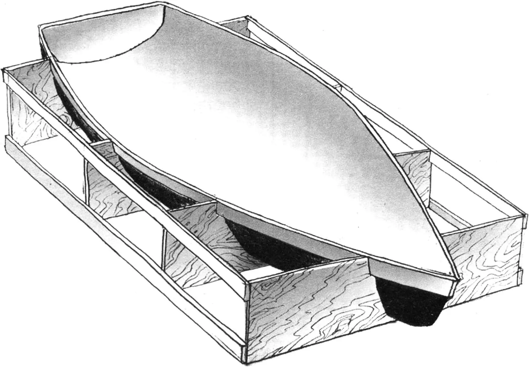 Рис. 2. Матрица для формования стеклопластикового корпуса
