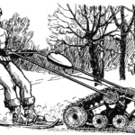 ГУСЕНИЦА ВОКРУГ МОТОРА