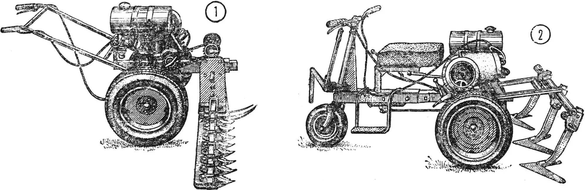 Fig. 1. Universal walk-behind tractor MUSM-1