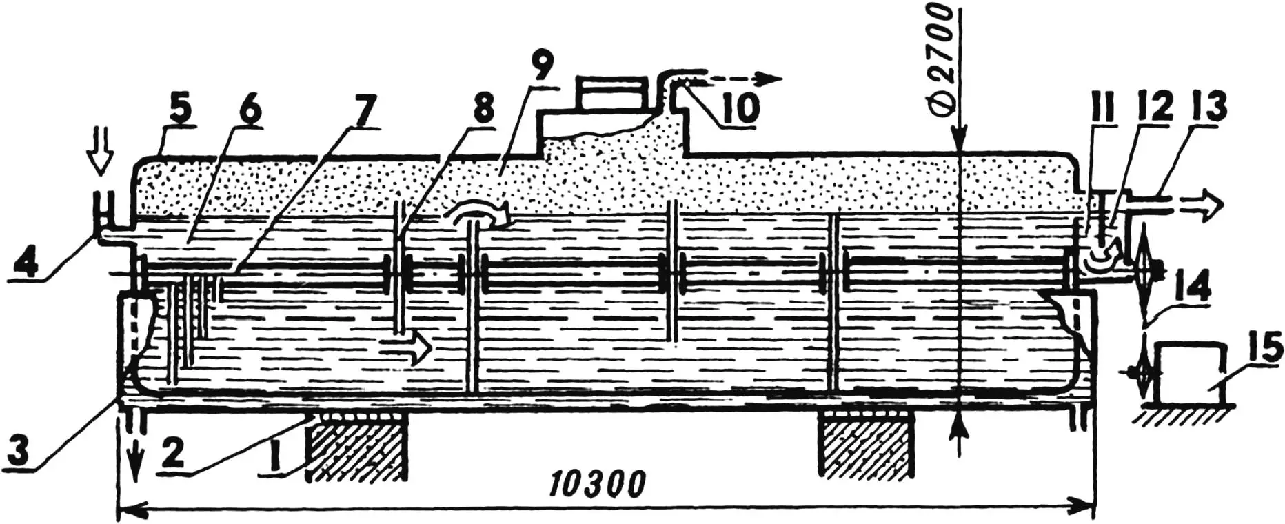 Bioreactor of the experimental gas station
