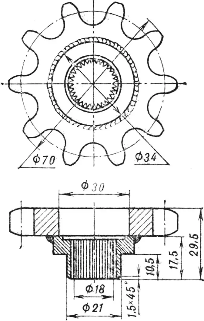Fig. 4. Drive sprocket.