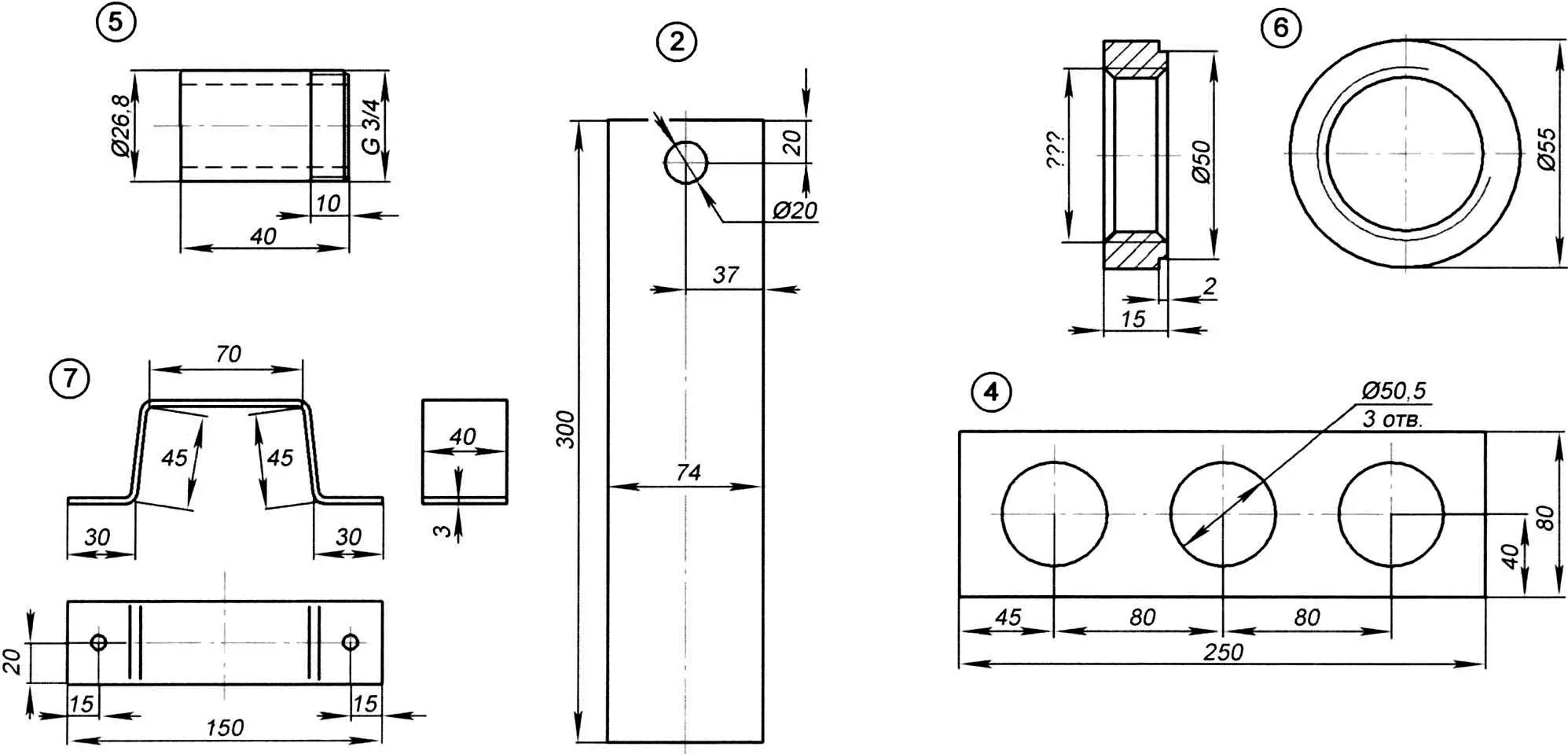 Котел с тремя ТЭНами, запитанными от трехфазной электрической сети