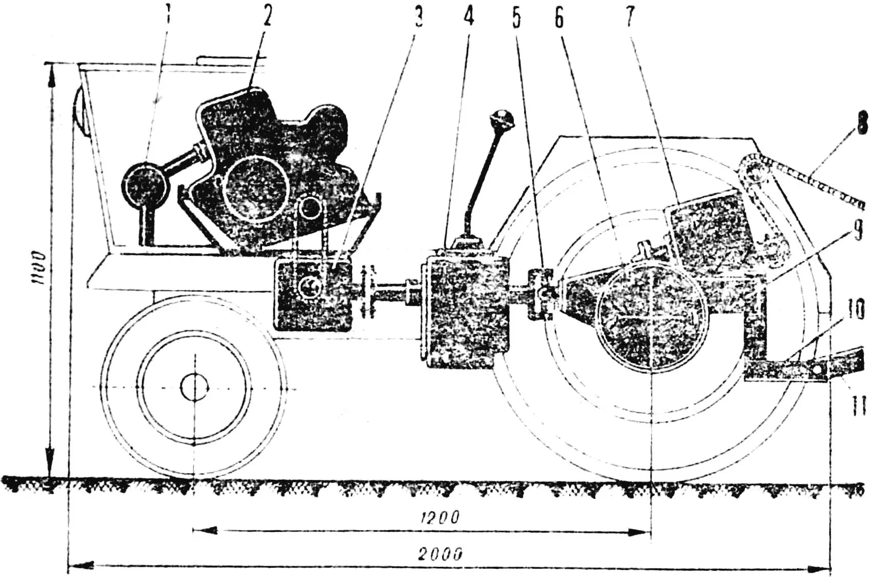 Fig. 1. Layout of MT-5 units and assembly
