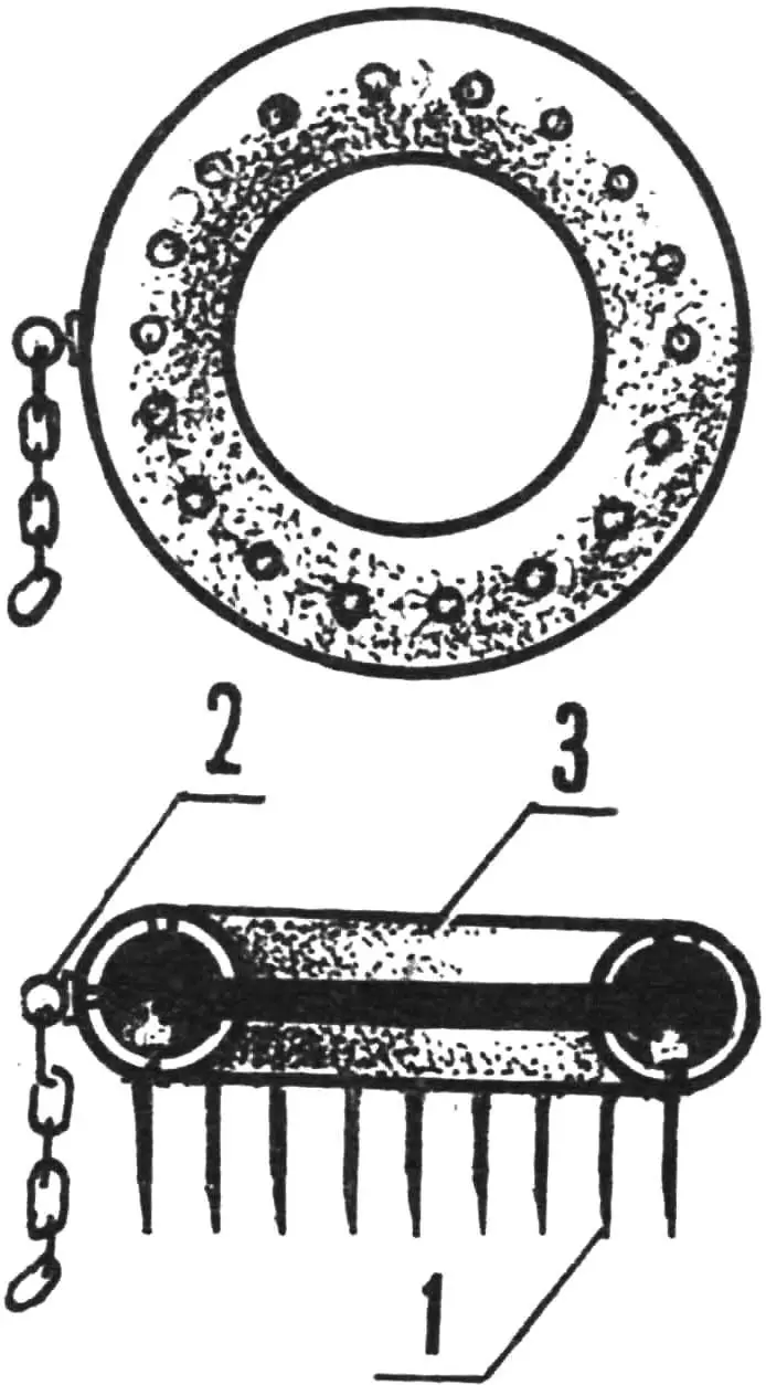 Борона из старой автопокрышки