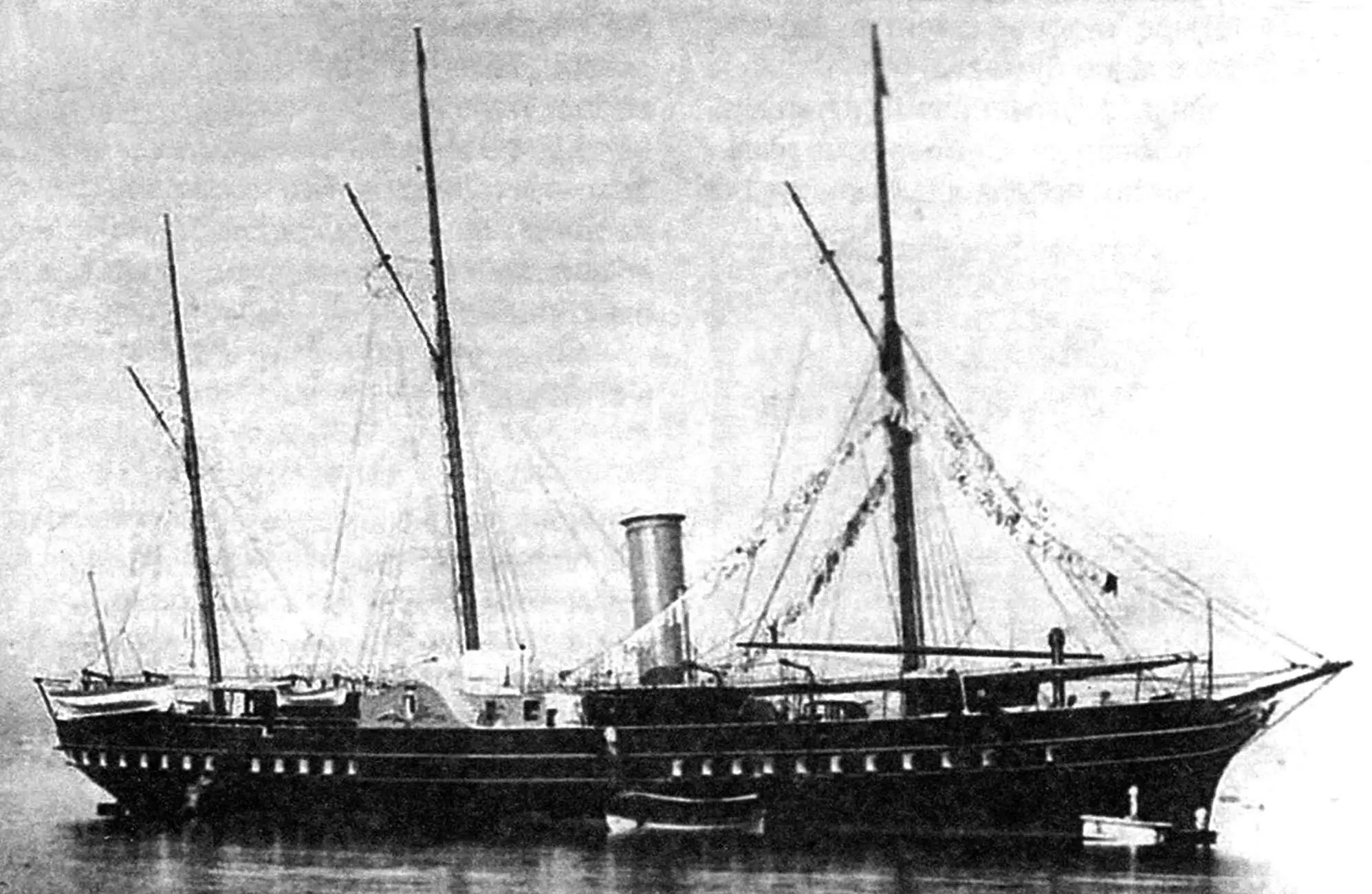 «L'Aigle» в Суэце, после прохода Суэцкого канала, ноябрь 1869 года