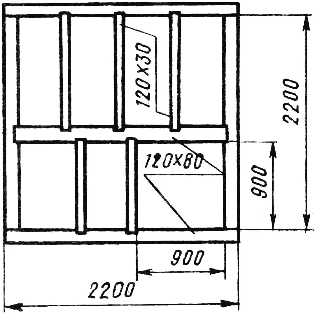 Рис. 2. Нижня обв'язка.