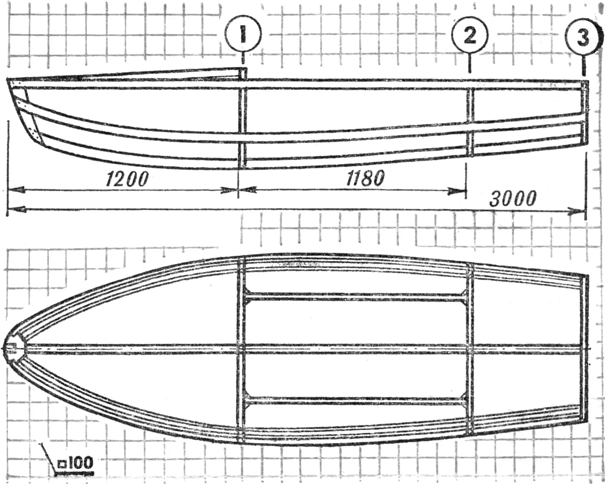 Каркас швертбота.