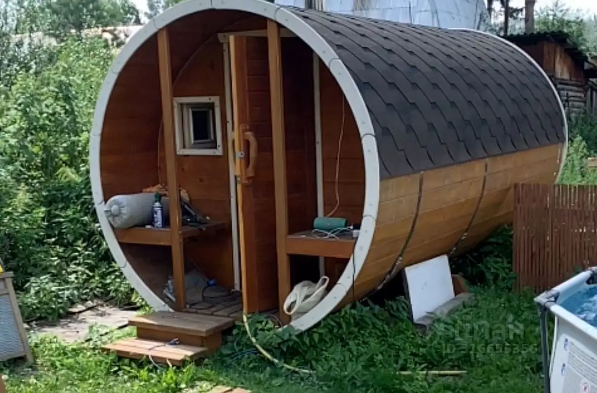 Сауна-бочка на даче