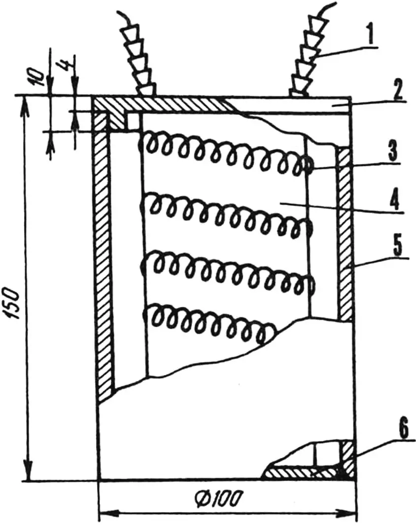 Рис. 3. Нагреватель-«самовар»