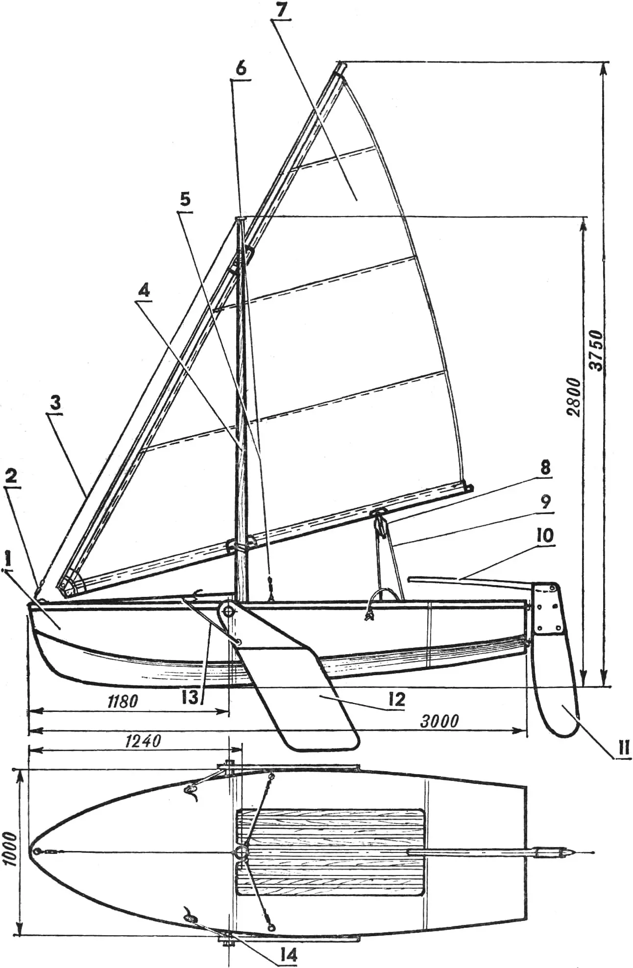 Прогулянково-туристичний швертбот «Еврика»