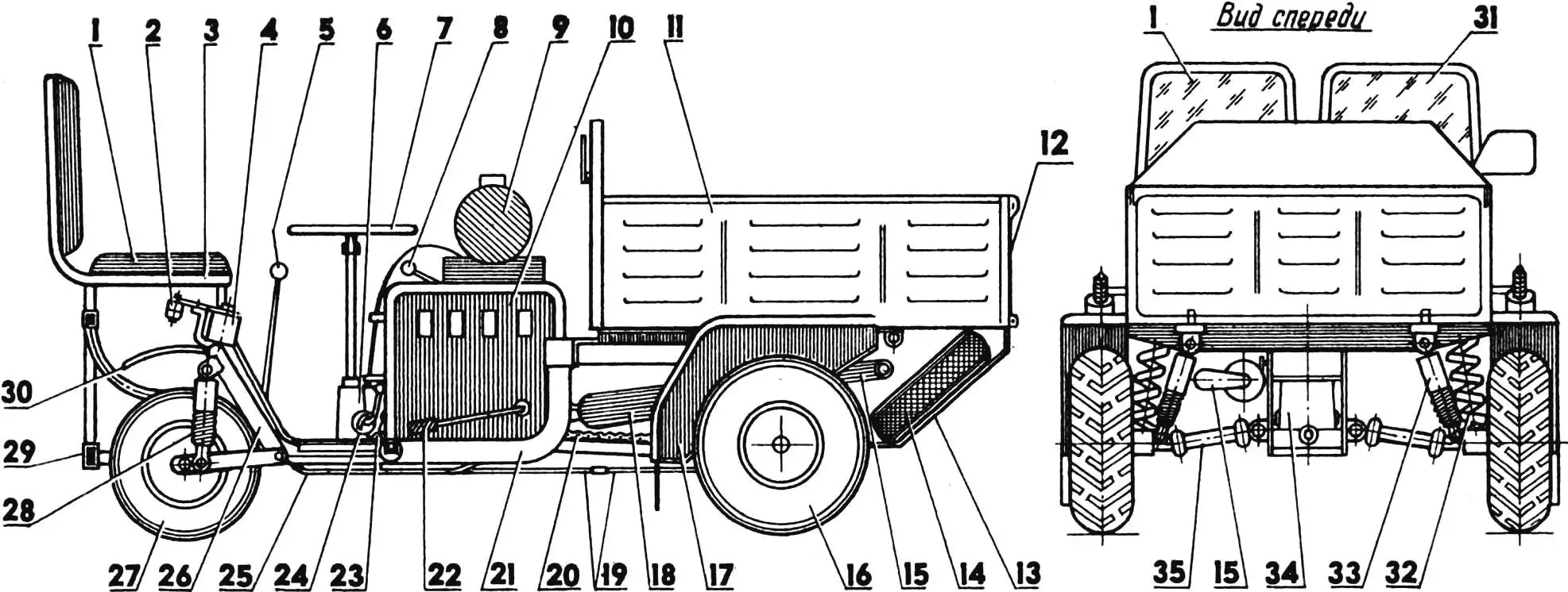 Mini-truck layout