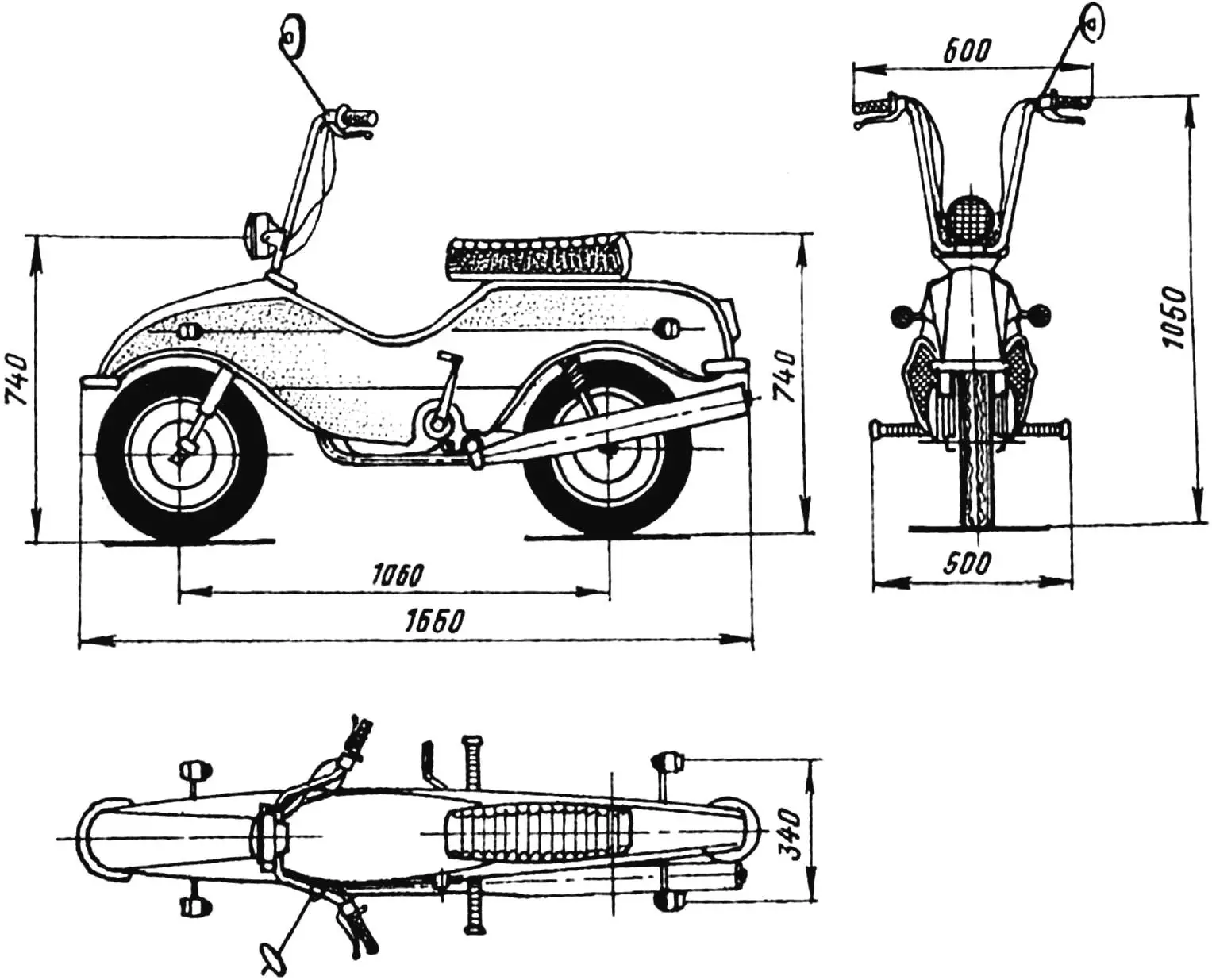 City-bike with V-50 engine.