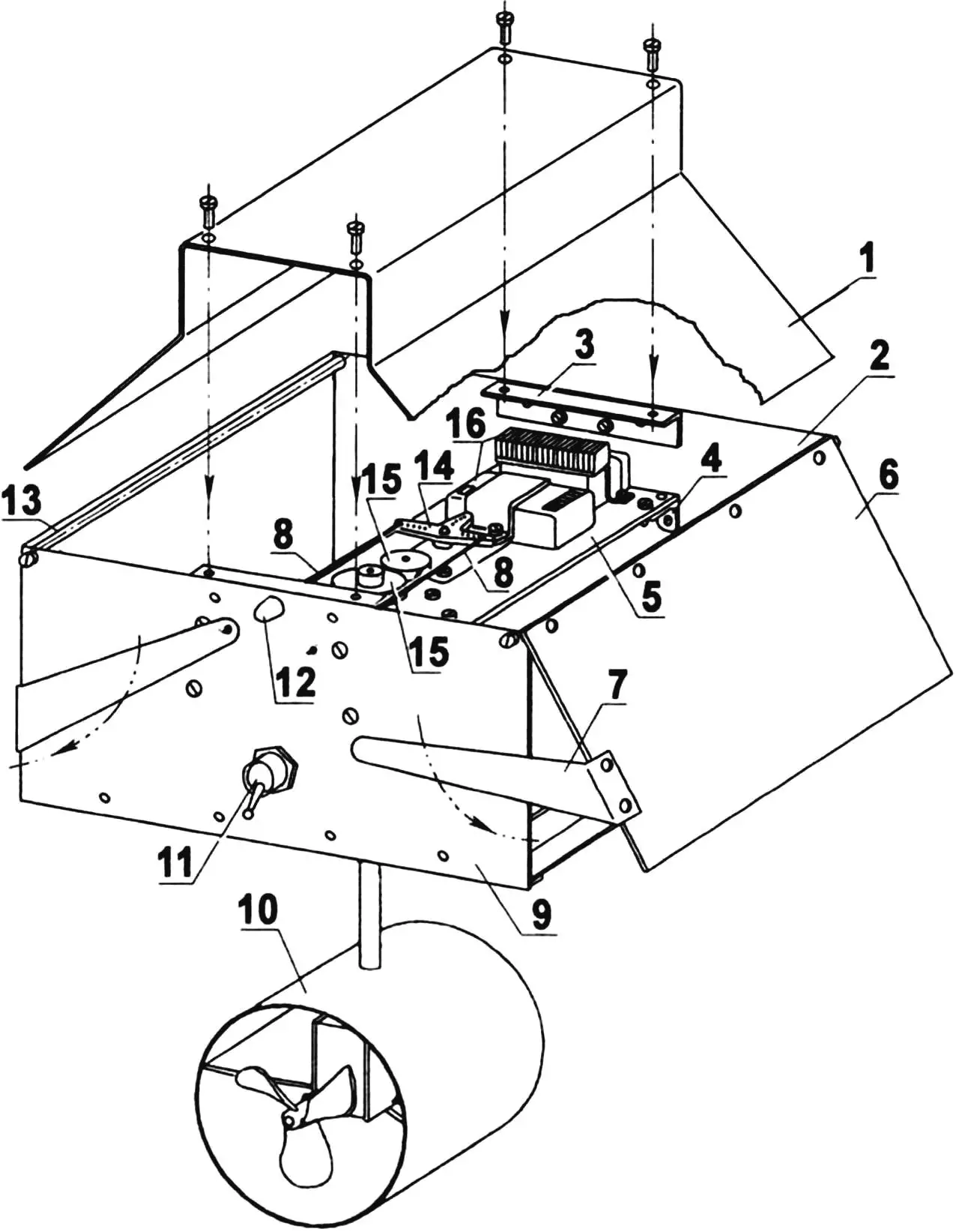 Layout of actuators