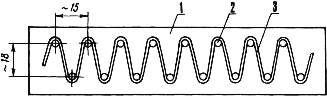 Рис. 5. Формирование нагревателя-«змейки»
