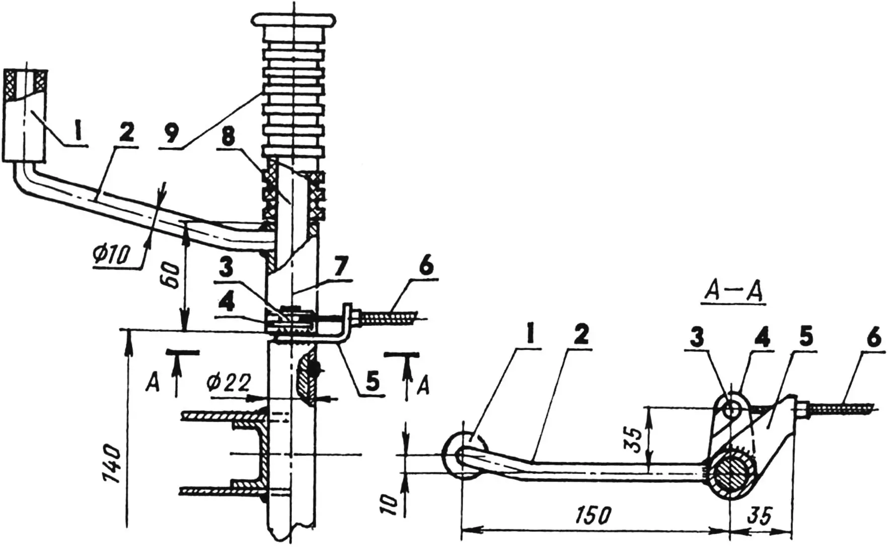 Rear wheel brake drive