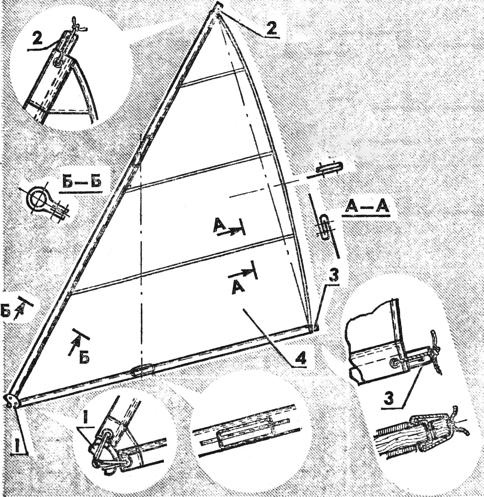 Латинське вітрило швертбота