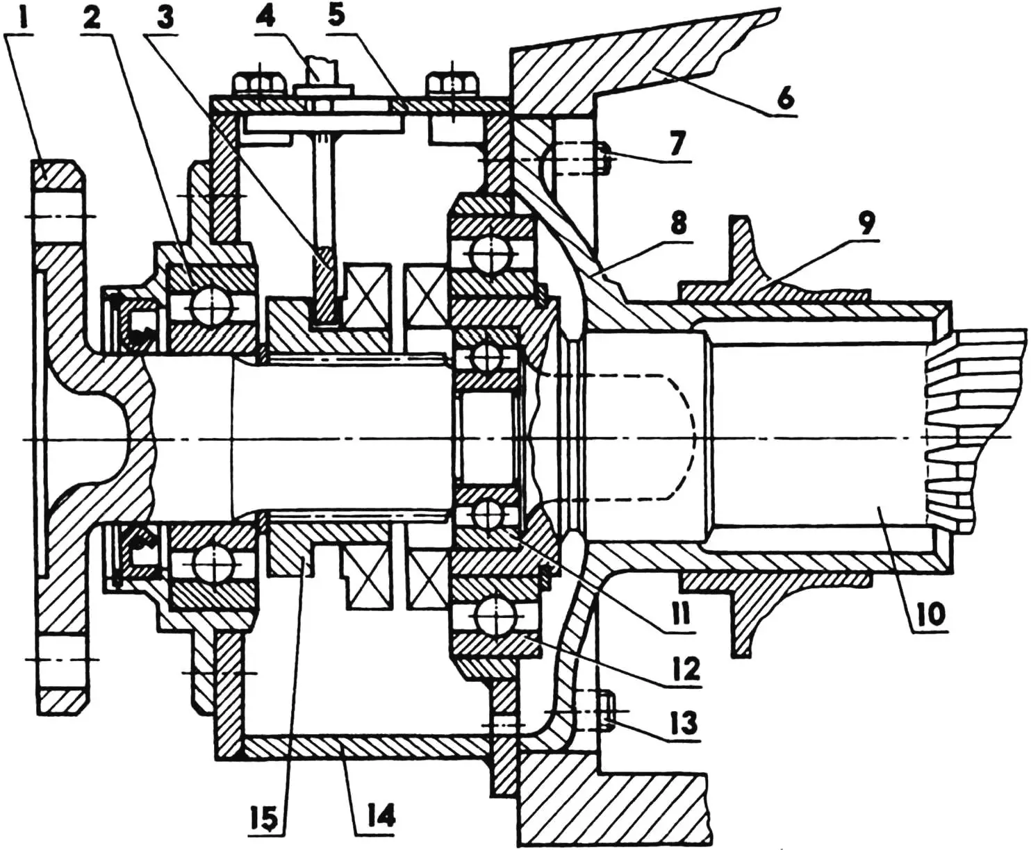 Propshaft cam clutch
