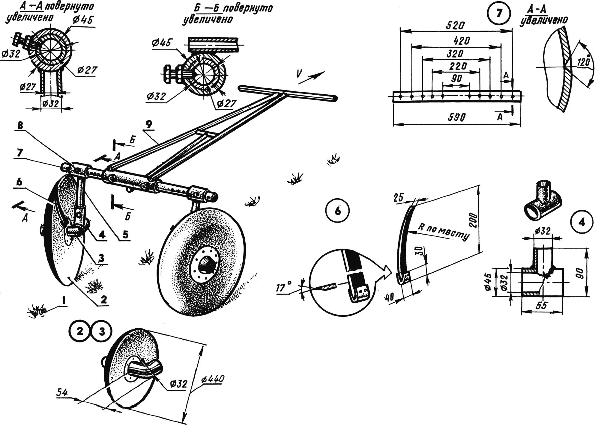Рис. 5. Дисковый окучник
