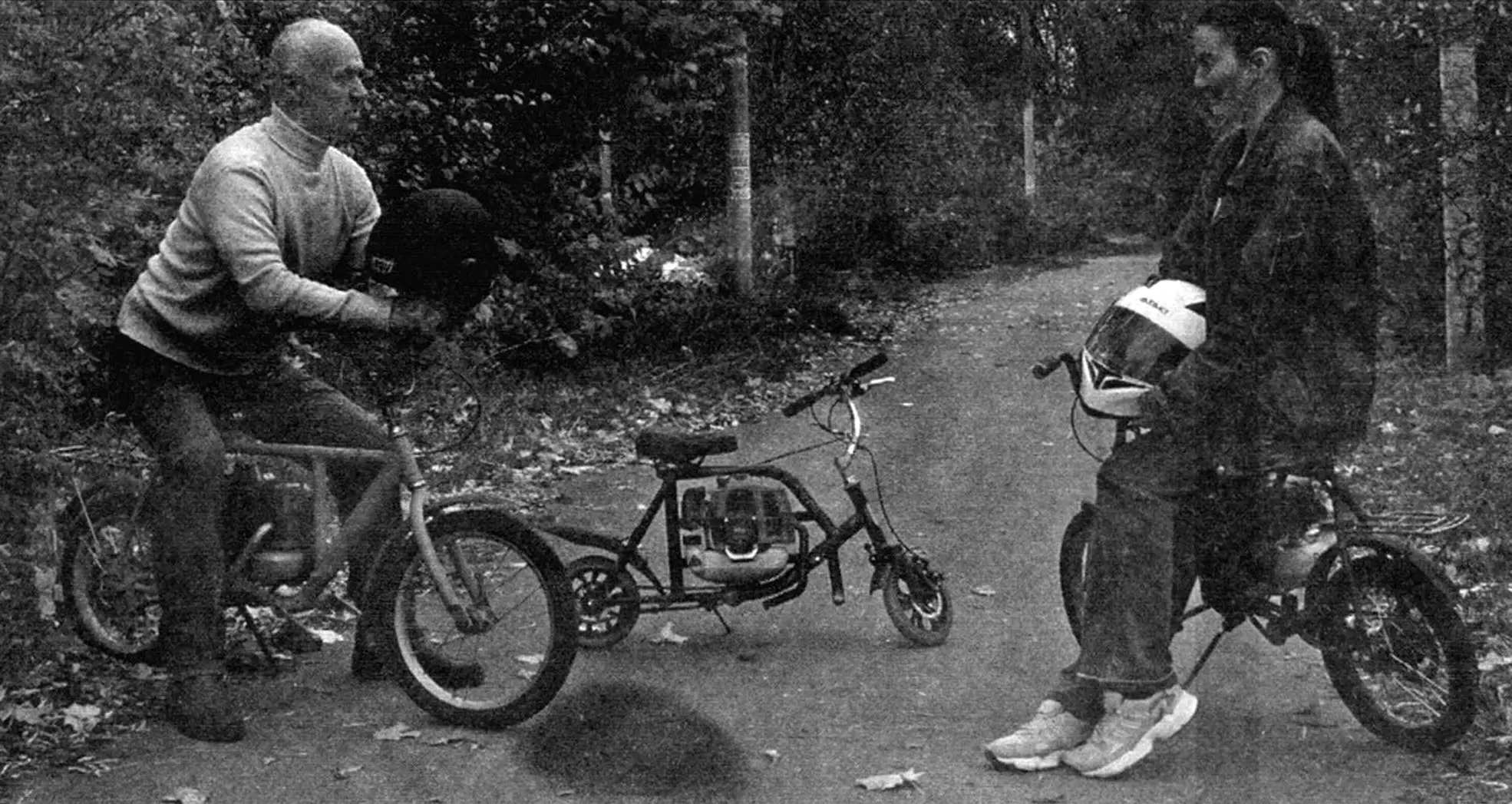 Самодельный мотовелосипед и мотосамокат: проект Ландышева