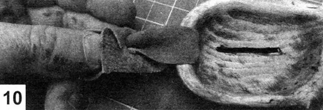 Installing the headband from a leather strip