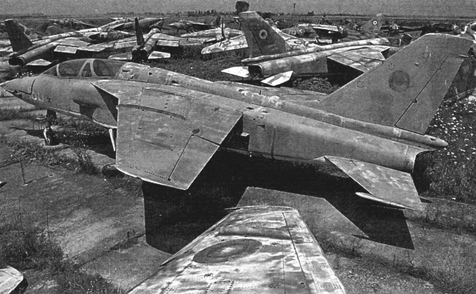 Former pride of Romania - IAR-93 aircraft in storage