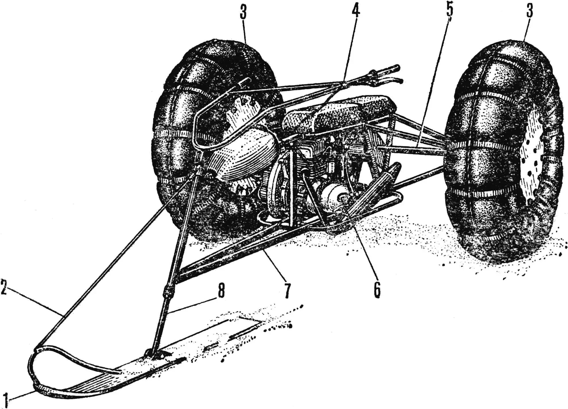 Загальний вигляд снігохода