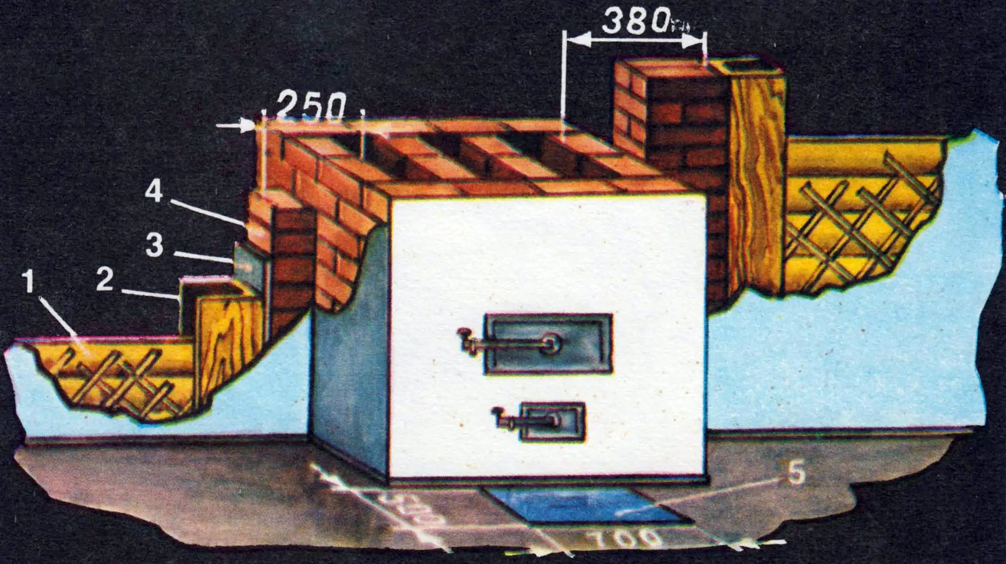 SEPARATION OF STOVE INSTALLED IN WALL OPENING