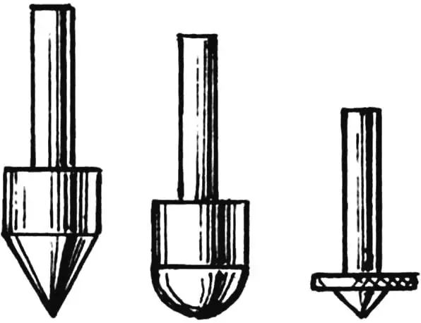 Convex tips for friction burning with a drill