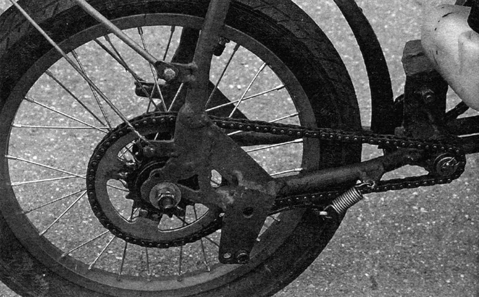 Привод на колесо обеспечивает заметное снижение оборотов