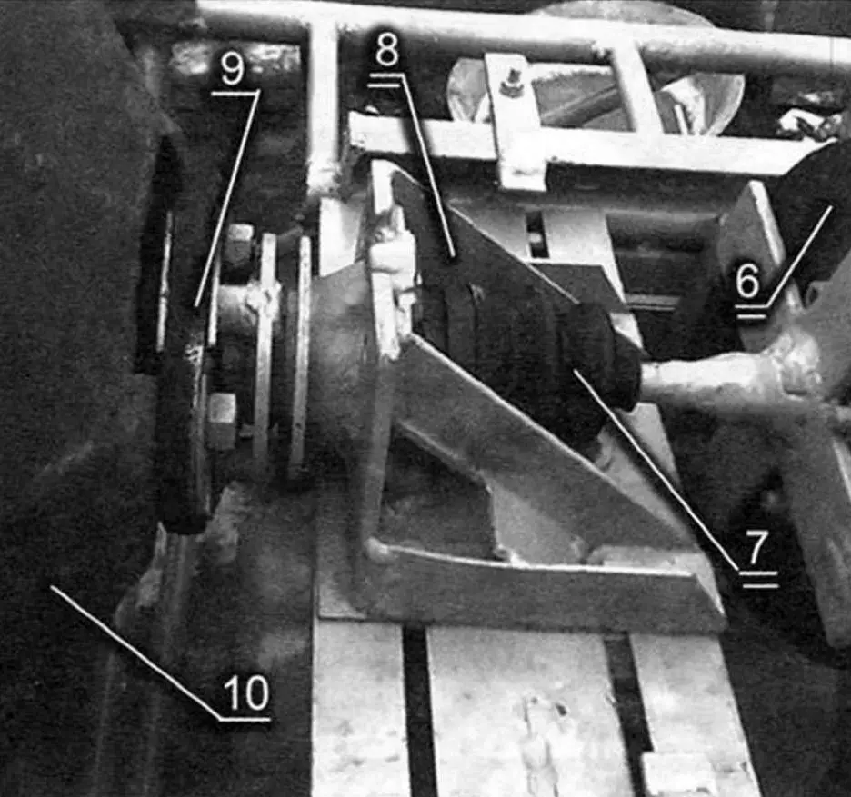 Concrete mixer drive (left view)