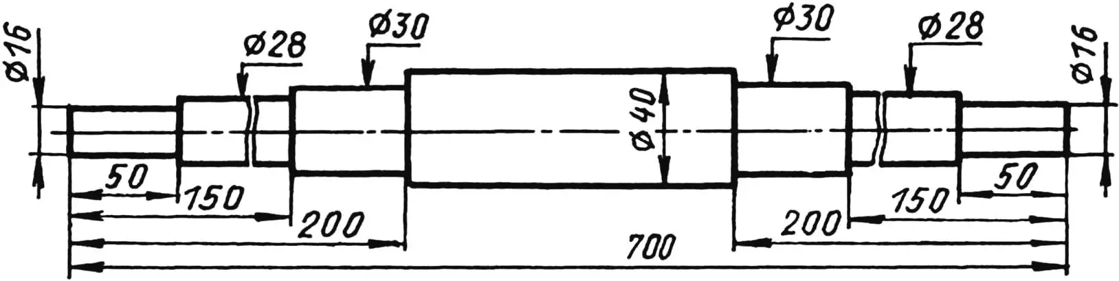 Вихідний вал мотоблока