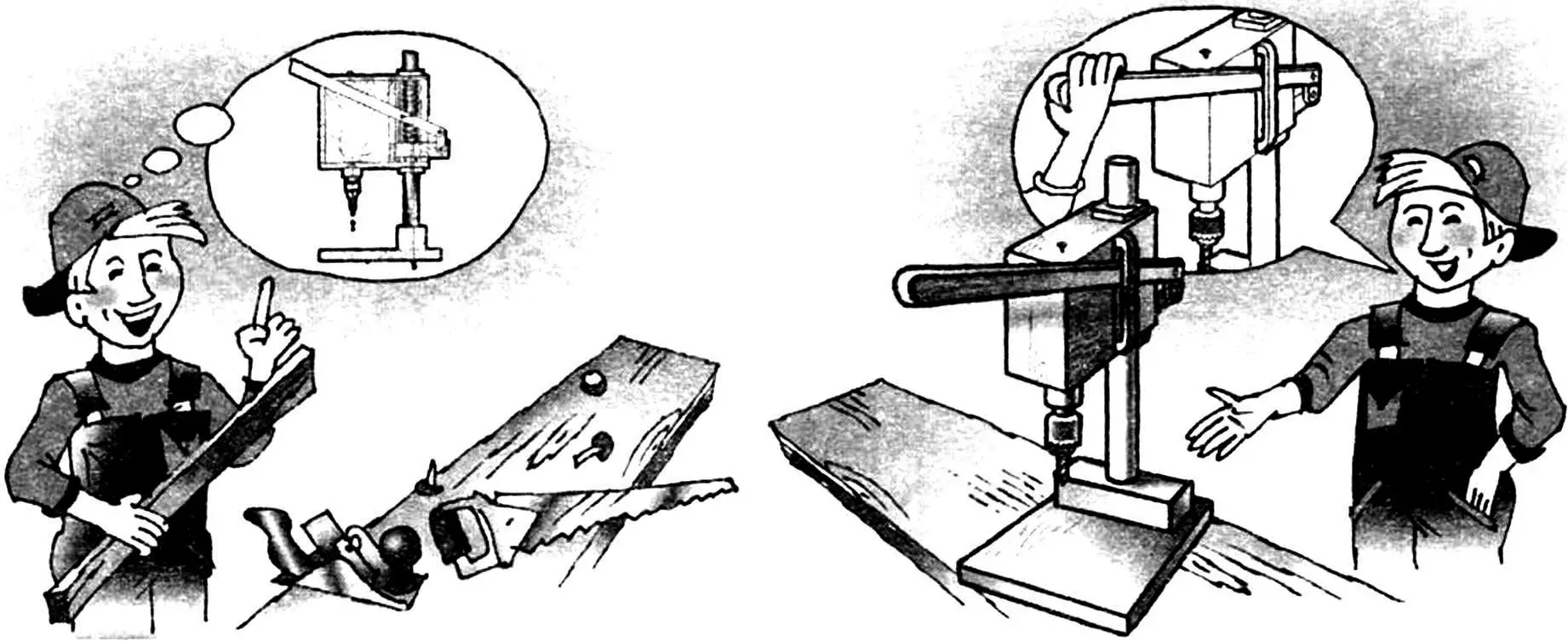 Станок из дрели своими руками: сверление и фрезерование