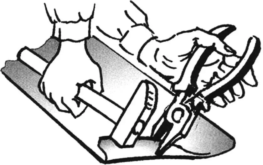 Fig. 1. Bending the sheet edge