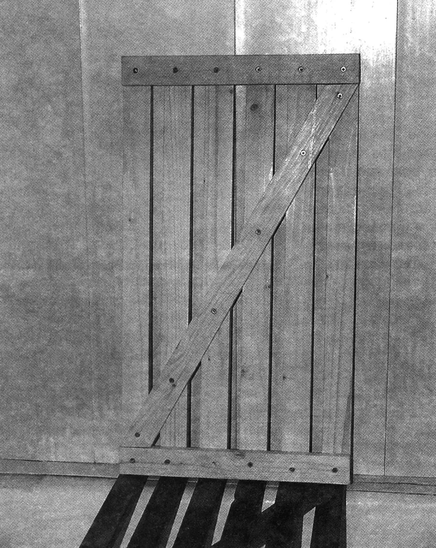 Вид решітки з боку діагональної рейки