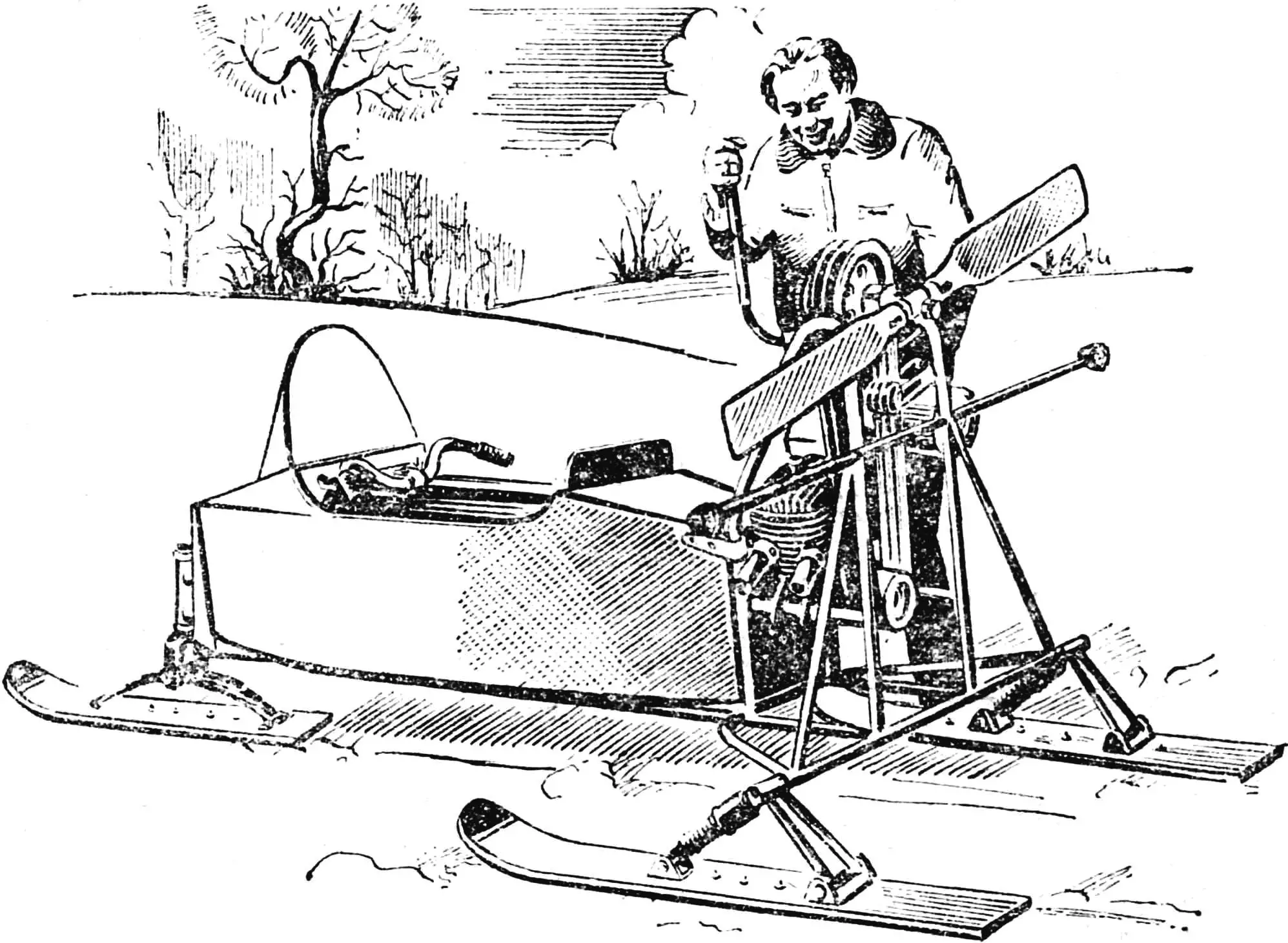 Рис. 2. Аеросани ПМ-3